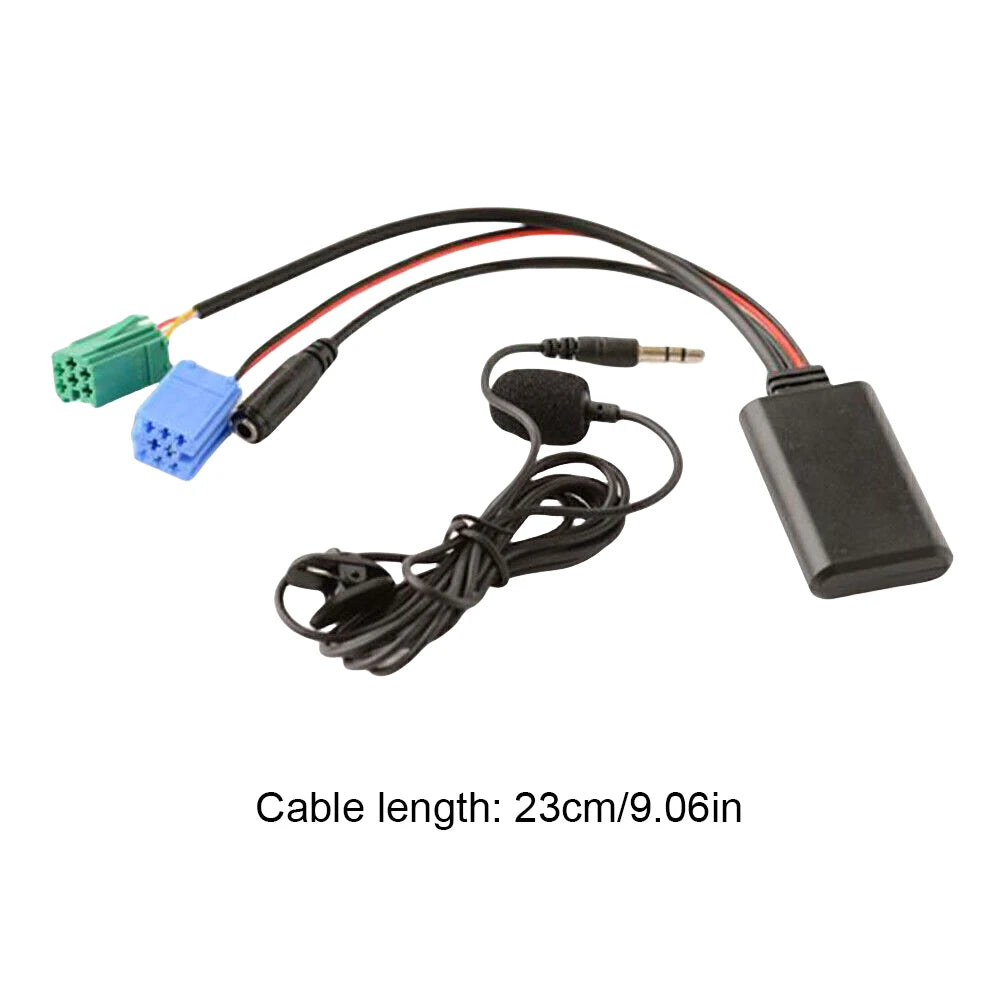 Car Bluetooth-compatible Module AUX Audio MP3 Music Adapter MIC Radio
