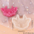 Cat Head Silicone Mold DIY Devil Cat Pendant Jewelry Crafts Making Soap Candle Epoxy Resin Mould Zpaxo 60-137