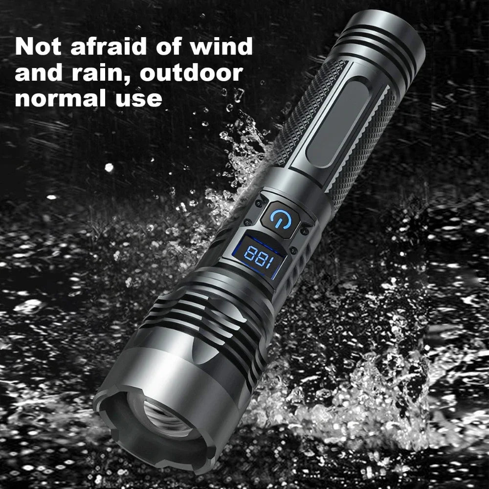 POCKETMAN 3800LM USB Rechargeable Zoomable LED Flashlight Torch