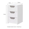 Mini 3-Tier Drawer Organizer – Desk, Jewelry & Cosmetics Drawer Organizer Zpaxo White