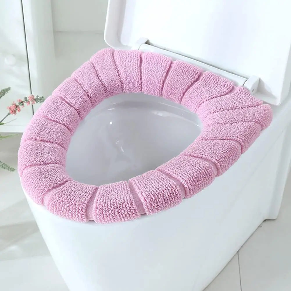Washable Toilet Seat Cover – Soft Stretchable Cushion Pad