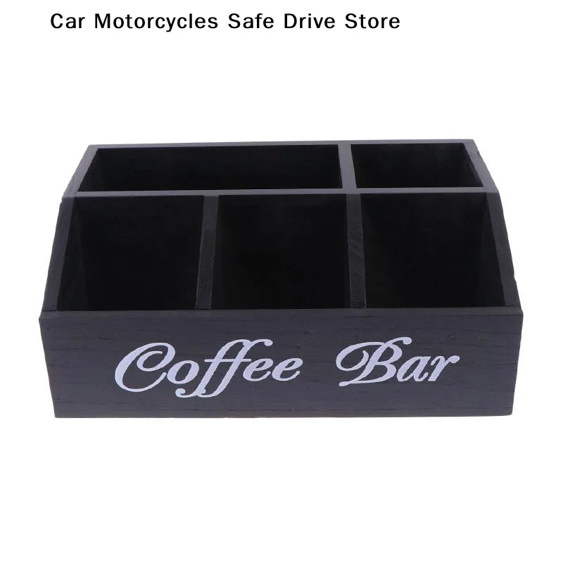 CMA Boutique Coffee Storage Box Classic Wooden Multipurpose Organizer