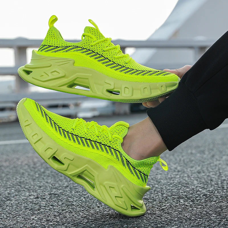 Men's Casual Sneakers Luxury Trainer Shoes Breathable Race Running