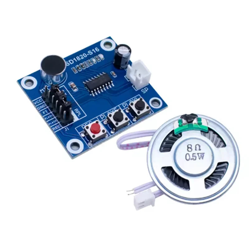 ISD1820 Playback Module Board with Mic Head Comes with 0.5W Speaker Recording and Voice Module Voice Module Recording Zpaxo