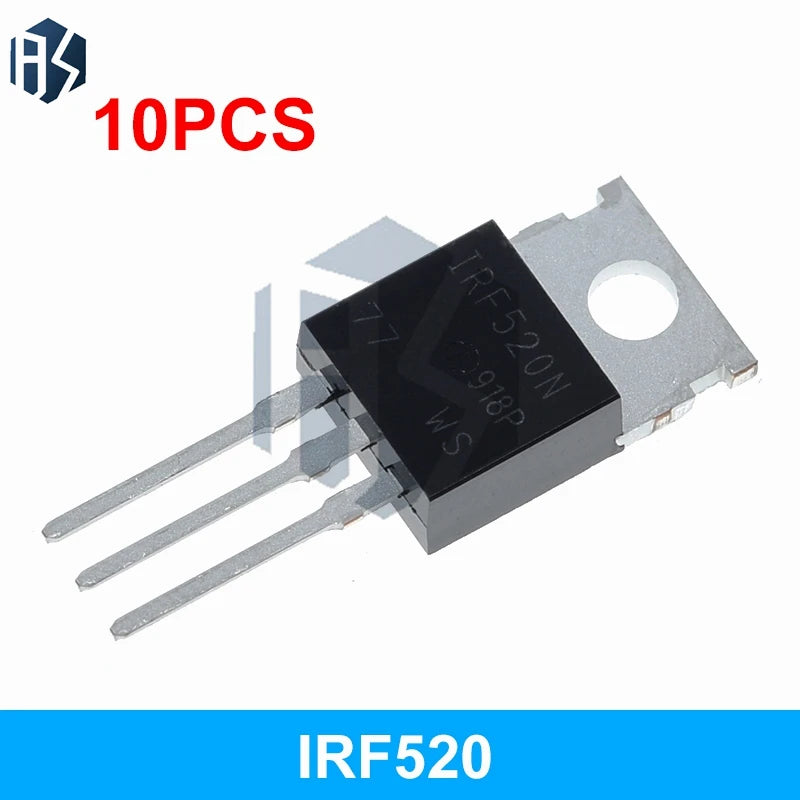 IRF Series Power MOSFET Transistors TO-220 Package IRF510 520 530 540 Zpaxo
