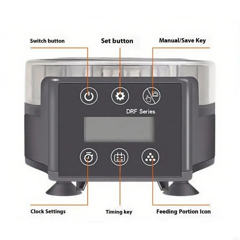 Fish Feeder Automatic Dispenser Timing Fishtank Use
