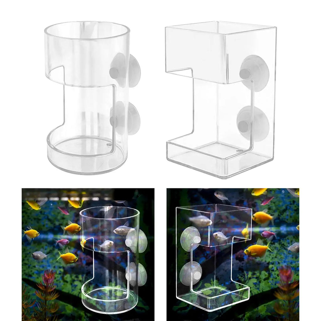 Acrylic Aquarium Fish Feeder – Clear Feeding Ring for Fish & Shrimp Aquarium Fish Feeder Zpaxo