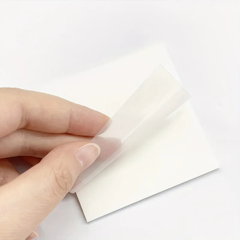 100 Transparent Waterproof Sticky Notes 3x3 Inch Self-adhesive