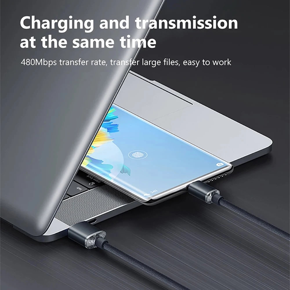 120W 7A Type C to Type C Cable For Iphone 16 Xiaomi Oneplus Mobile Phone Fast Charge USB C Cable Type C Quick Data Charger Cords Zpaxo