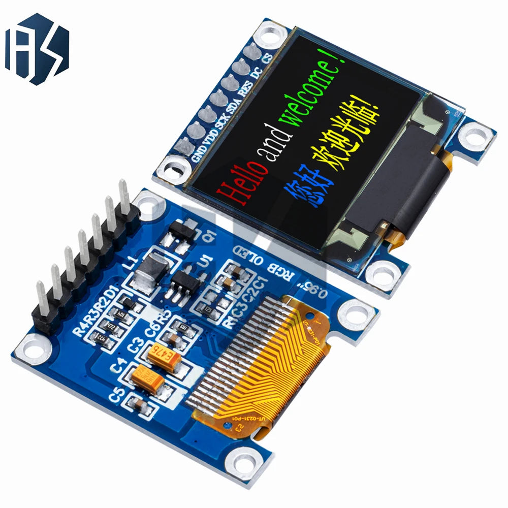 Full OLED Display Module 96x64 Resolution SPI Parallel Interface Zpaxo