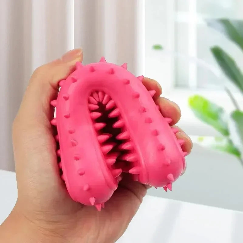 1PC Pet Chew Toy Soft Rubber Bite-resistance Bone Shape Teeth Grinding Chewing Toys for Small Dogs Training Pet Supplies Zpaxo