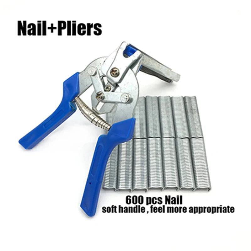 Hog Ring Plier Tool M Clips Staples Chicken Mesh Cage Wire Fencing
