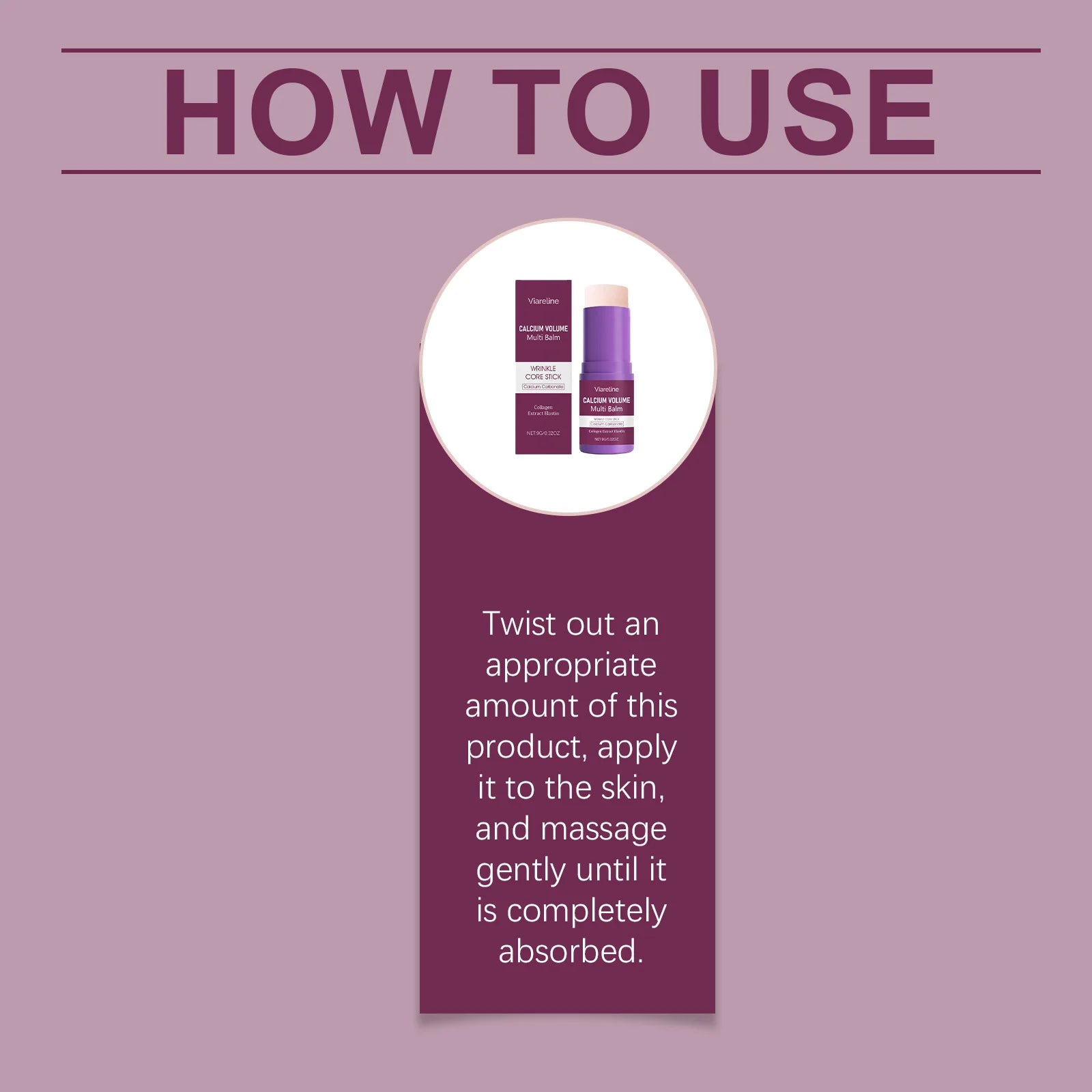 Viareline Anti-Aging Face Balm Stick – Hydrating & Firming Anti-Aging Face Balm Zpaxo