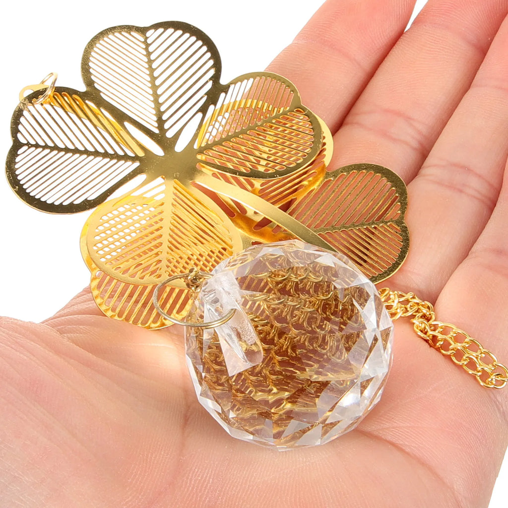 Clover Shape Crystal Pendant Hanging Decor Windows Walls Curtains