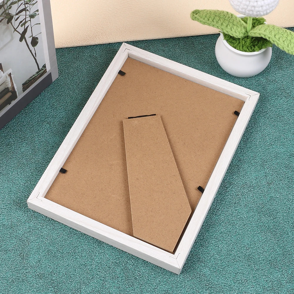 Wooden Photo Frame Simple Picture Frames Tabletop Display Wall Mount Home Decor Gift Zpaxo