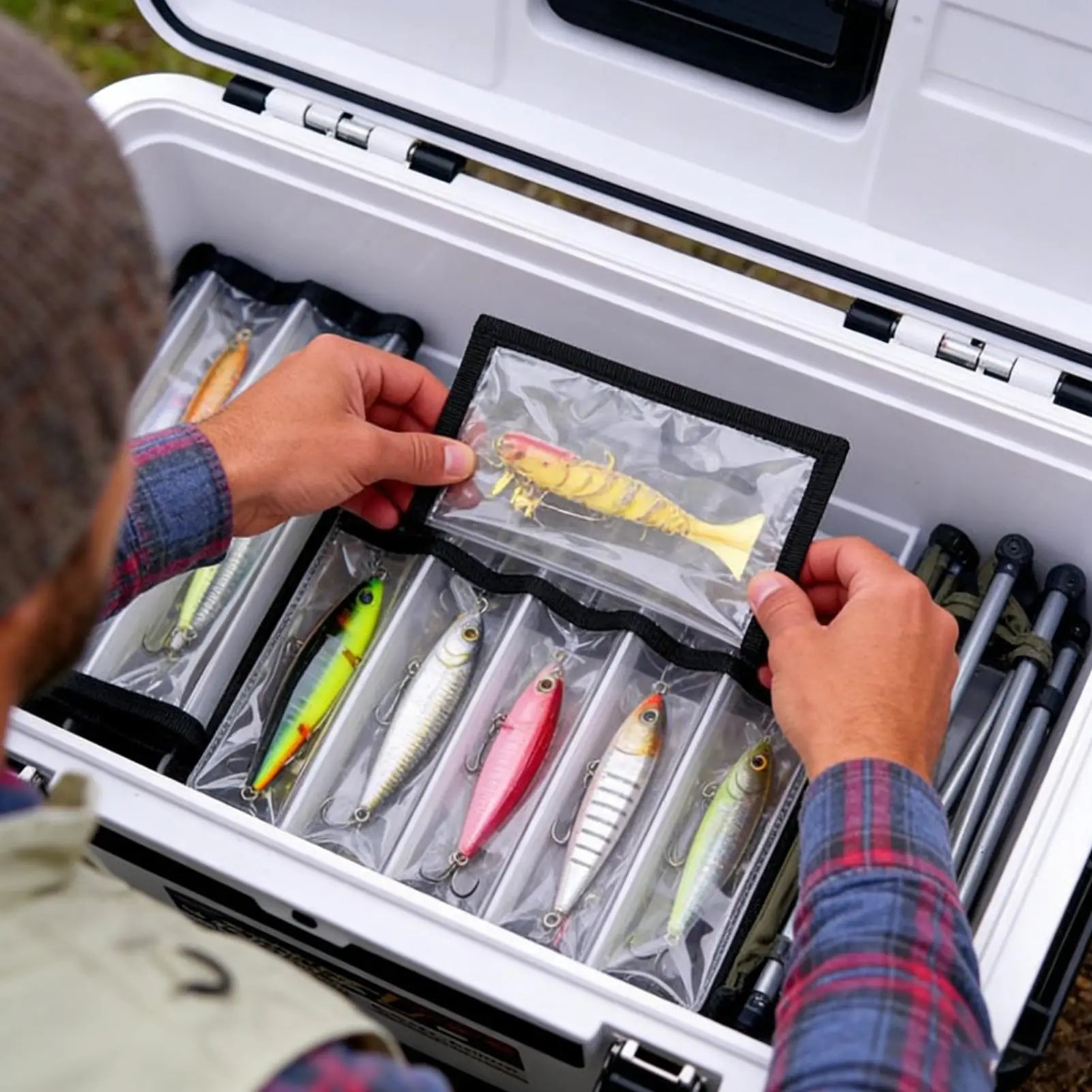 Fishing Lure Covers Clear Bait Wraps Protective Sleeves Tackle