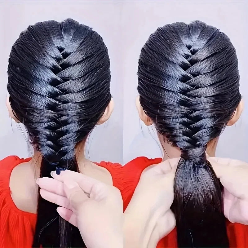 Magic Hairstyle Design Accessory Set Fish Bone Braid Tool DIY Braiding Braider for Elegant Ponytails Ideal Beauty Enthusiasts Zpaxo