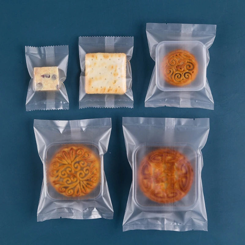 Thicker Machine Seal Bags Clear Frosted Food Biscuit DIY Baking Cake Zpaxo