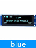 Real OLED Display 3 12 256 64 25664 Dots Graphic LCD Module Screen Zpaxo blue