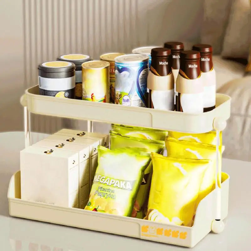 Desktop Cup Storage Rack 2 Tier Office And Household Large Capacity Cup Holder Cosmetics Jewelry Perfume Box Bathroom Shelf Zpaxo