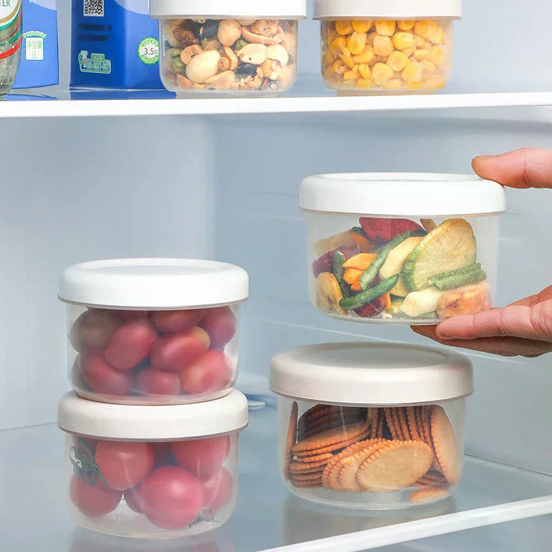 Portable Round Refrigerator Storage Box Food Containers Plastic Fresh-Keeping Box With Lid Portable Storage Box Kitchen Case Zpaxo