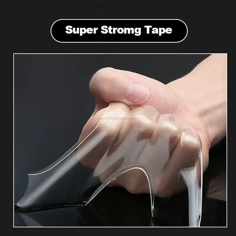 Double Sided Nano Tape Extra Strong Decorative Adhesive Tape Thickened Transparent Waterproof Tape Glue Useful Things for Home Zpaxo