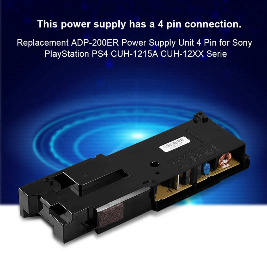 Replacement ADP 200ER Power Supply Unit 4 Pin Sony Playstation PS4