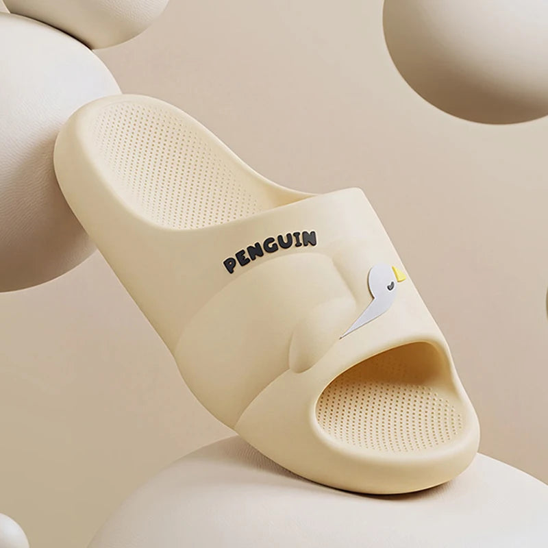 SHAJICute Cartoon Penguin Slippers Women Summer Soft Sole Eva