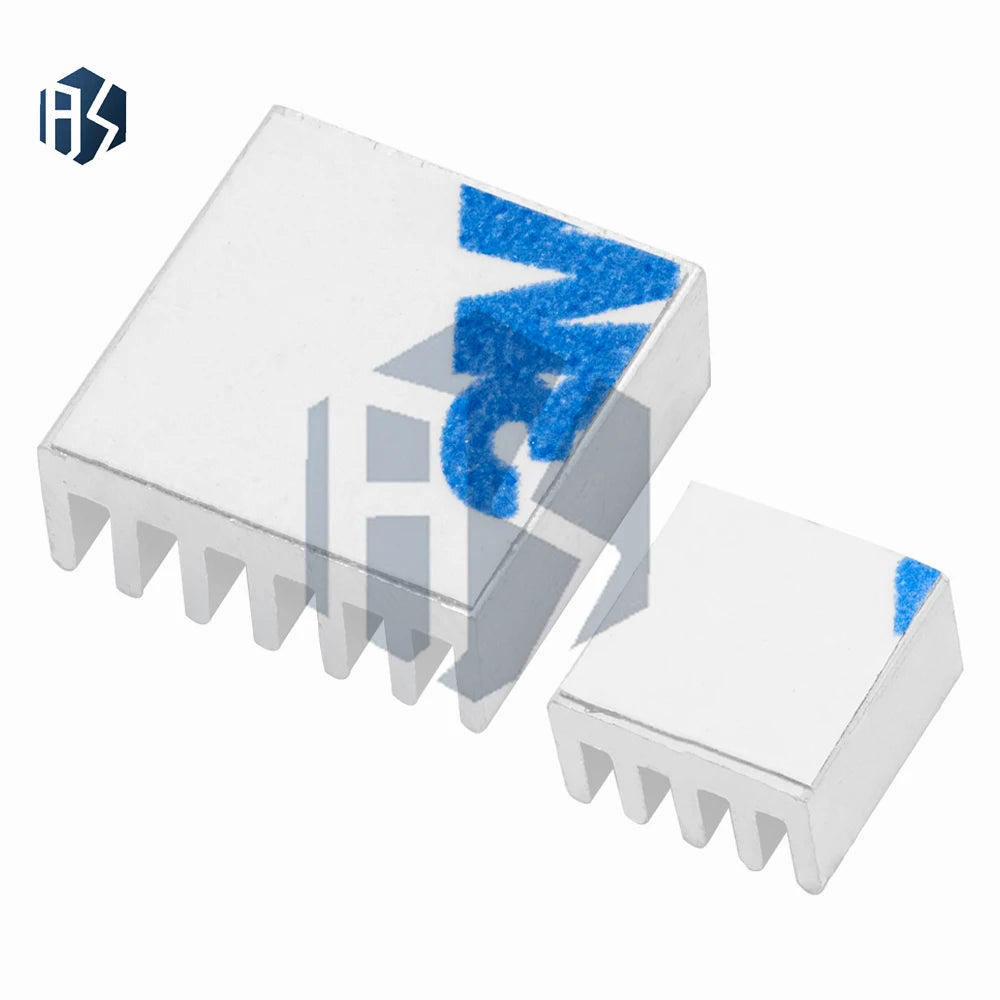 Pure Aluminum Heatsink Raspberry Pi 2B Adhesive Cooler Radiator Zpaxo
