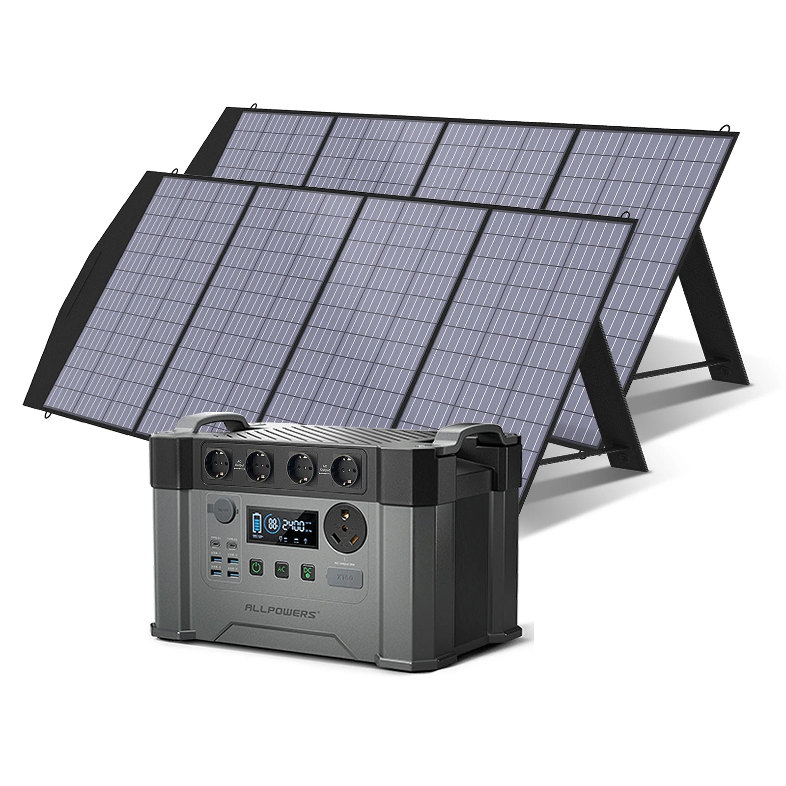 ALLPOWERS Powerstation 2400W Mobile Energy Storage Power Supply 18V Zpaxo 2400W 2X200W Russian Federation