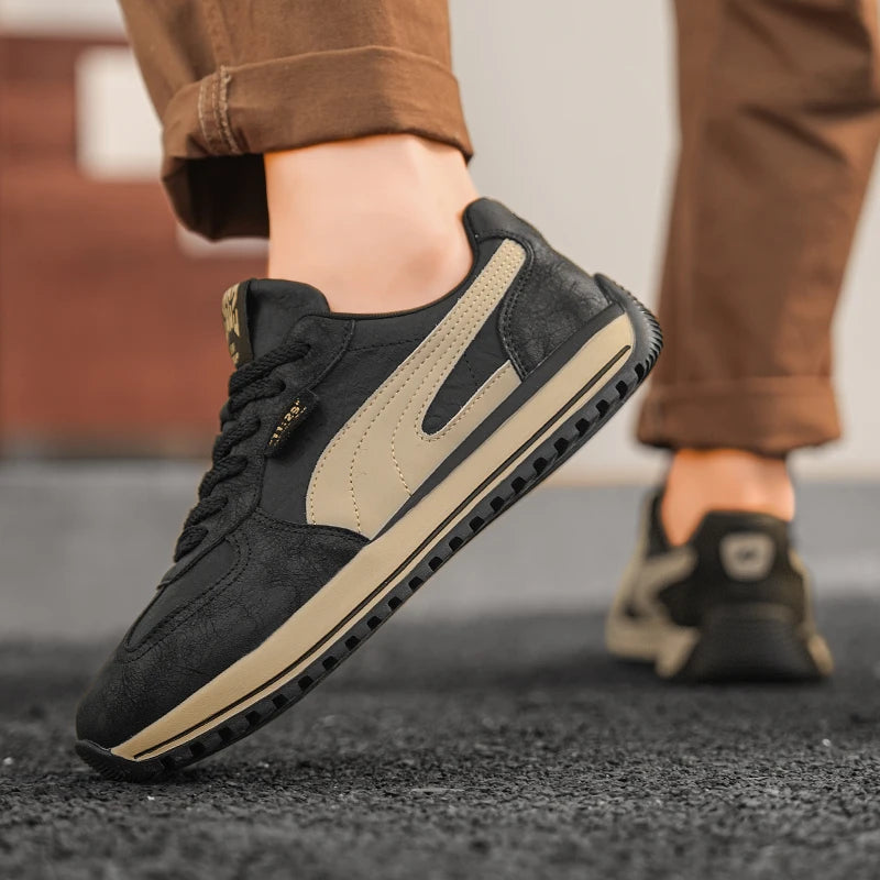 Men's Casual Sneakers Luxury Trainer Shoes Breathable Race Running