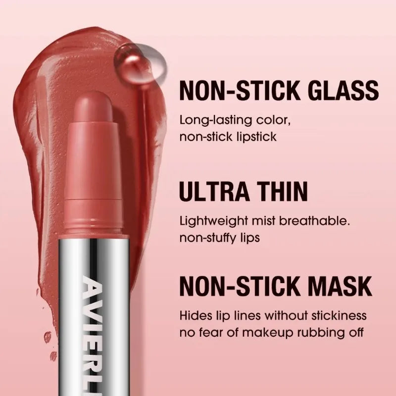 Smooth Matte Lipstick Waterproof Long-lasting Moisturizing Easy Apply