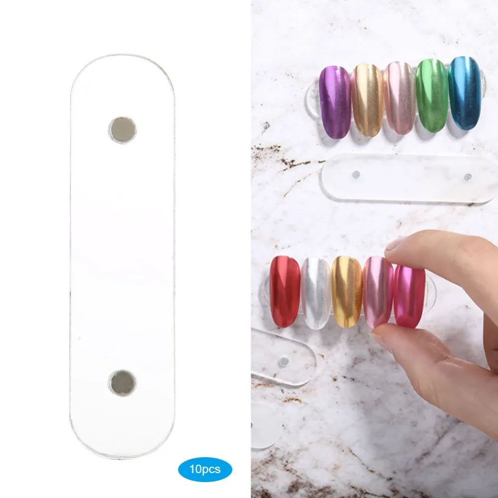 Acrylic False Nail Tips Display Stand Clear Design Magnetic Holder Zpaxo