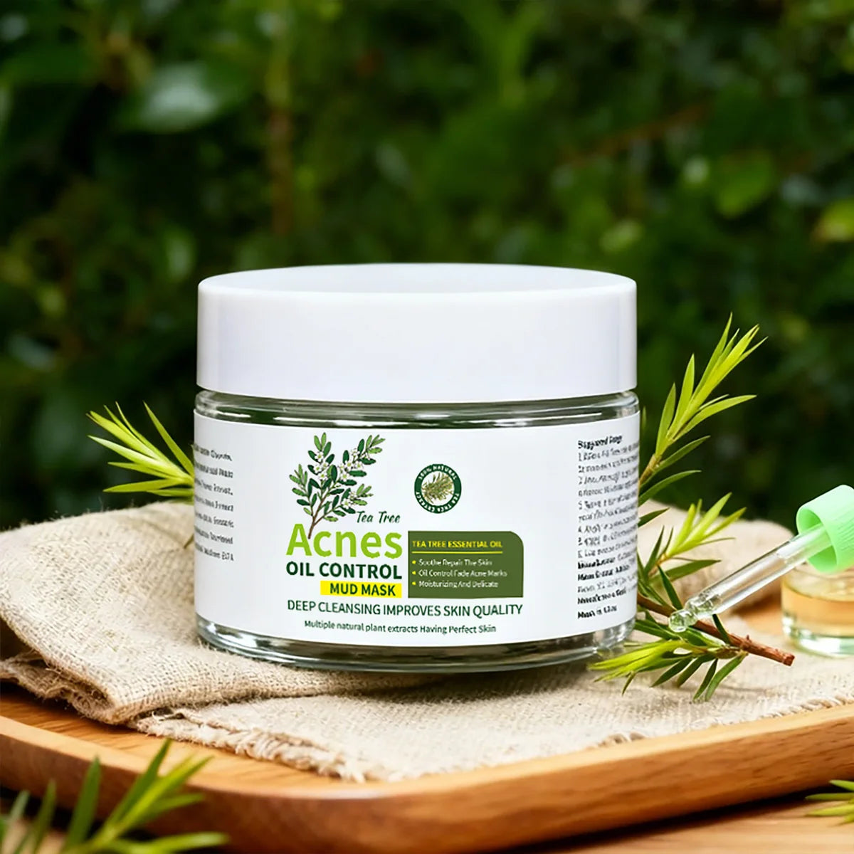 Tea Tree Acne Mud Mask – Oil Control & Soothing 120g Acne Mud Mask Zpaxo 120g