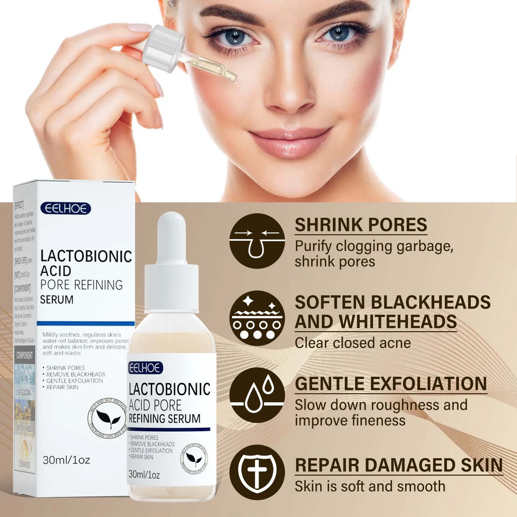 Eelhoe Lactic Acid Pore Serum – Blackhead Remover & Brightener Face Serum Zpaxo