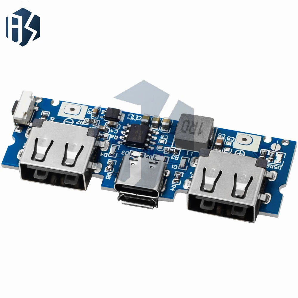1/10PCS Optional 5V 2.4A 18650 Boost Charger Board, Dual Type-C & Micro USB Power Bank Charging Module Zpaxo