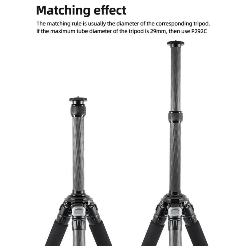 652F Upgraded Gimbal Extension Pole Rod 1 4 3 8 Screw Thread Tripod Zpaxo