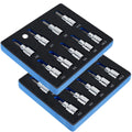 9/18Pcs Hex Bit Socket Set Sturdy Allen Key Sockets Professional 3/8inch Drive Drill Metric Tools Kit Durable Impact Socket Set Zpaxo 18pcs black