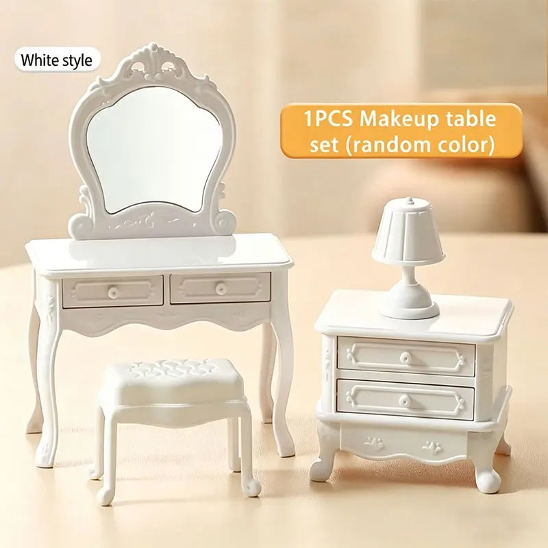 1 12 Miniature Dollhouse Furniture Baby Bed Piano Stroller Dining Zpaxo G