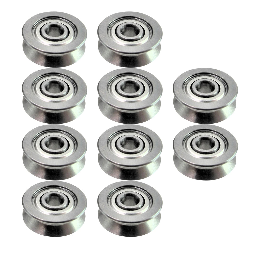 V Groove Sealed Ball Bearing Carbon Steel V623ZZ Guide Track Roller