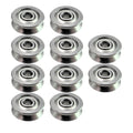 V Groove Sealed Ball Bearing Carbon Steel V623ZZ Guide Track Roller