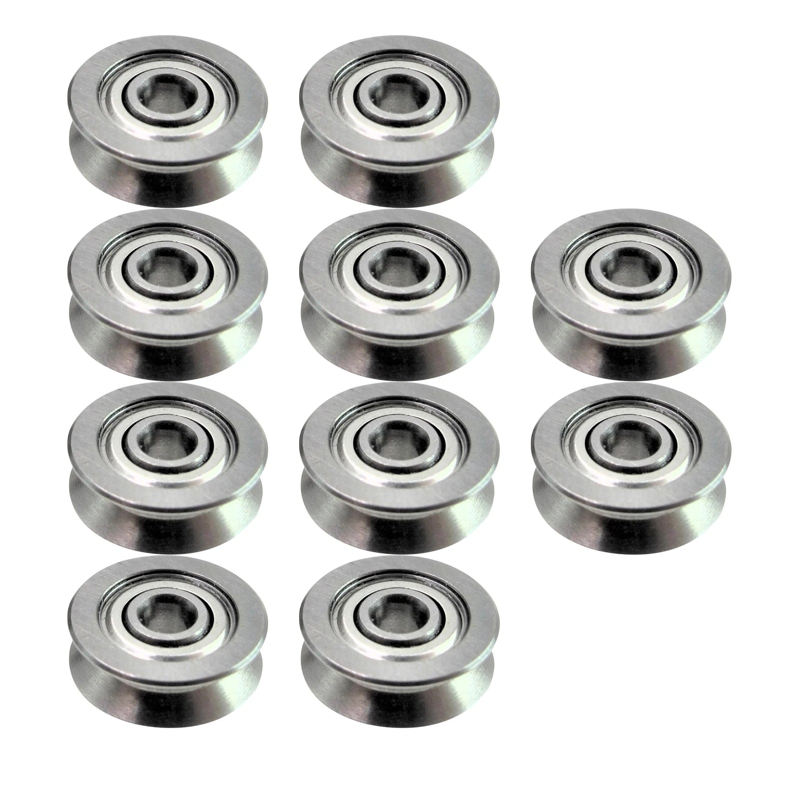 V Groove Sealed Ball Bearing Carbon Steel V623ZZ Guide Track Roller