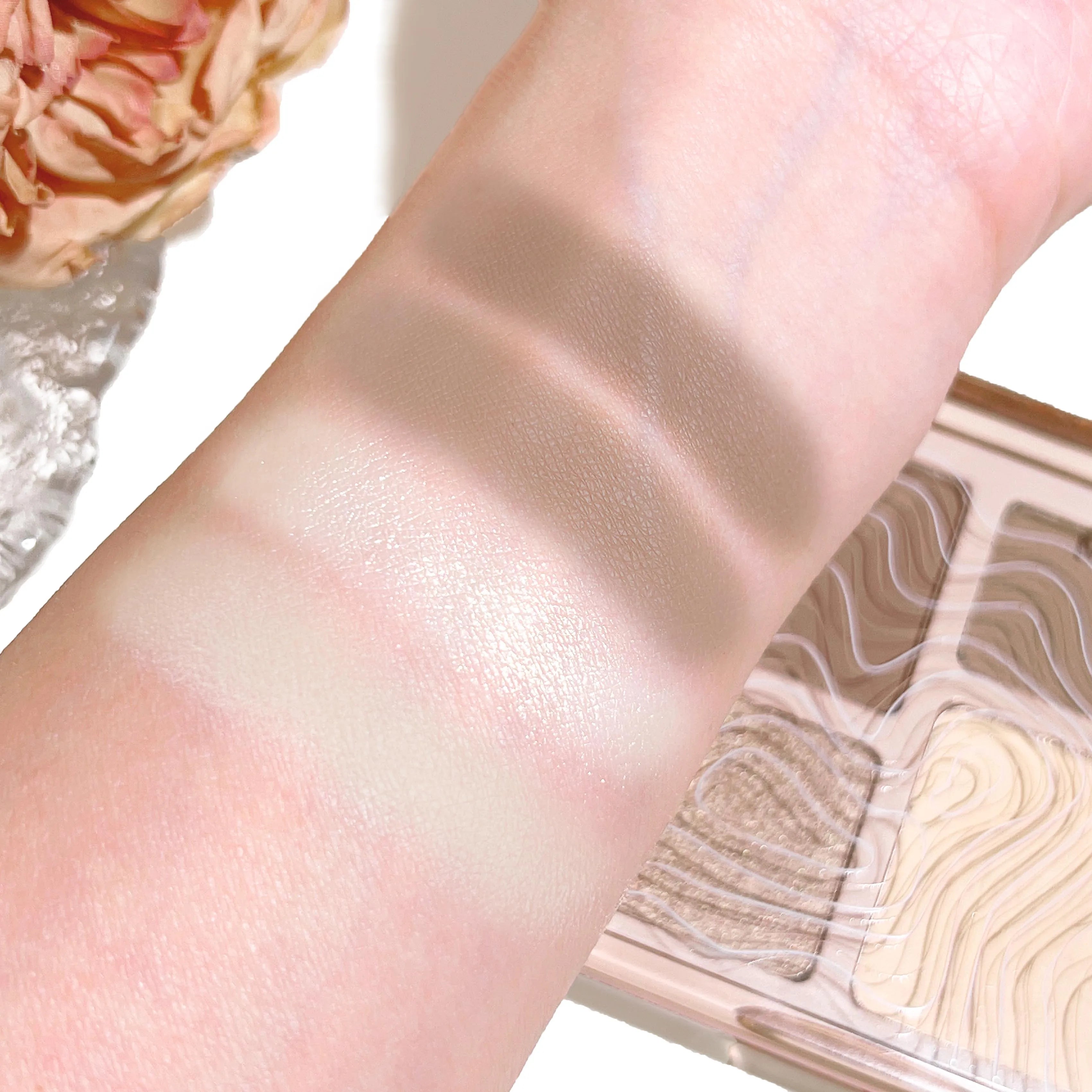 Four-color Highlight Three-dimensional Contouring Palette Face Zpaxo