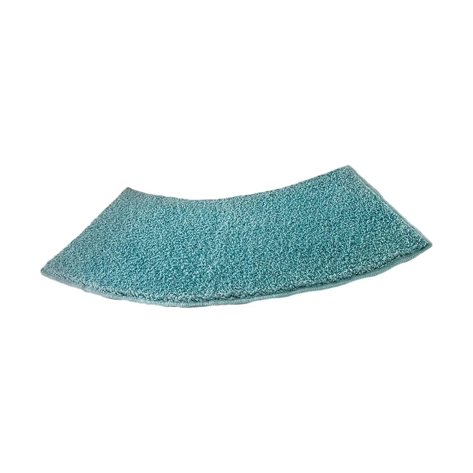 Bath Rug Plush Bathroom Carpet Toilet Rug Shower Bath Mat Curved Bath Mat for Bathroom Shower Living Room Laundry Room Tub Zpaxo Blue