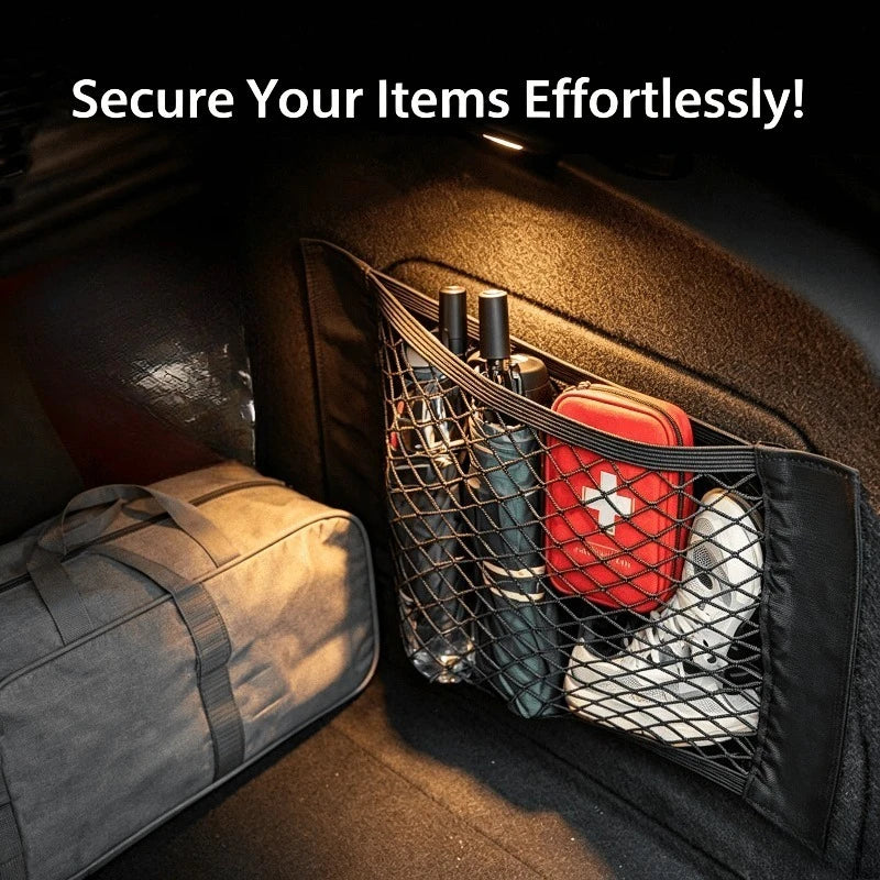 Car Rear Seat Back String Net Mesh Storage Pocket Organizer Mesh Interior Accessories Organizer Arrangement Tool Storage Zpaxo