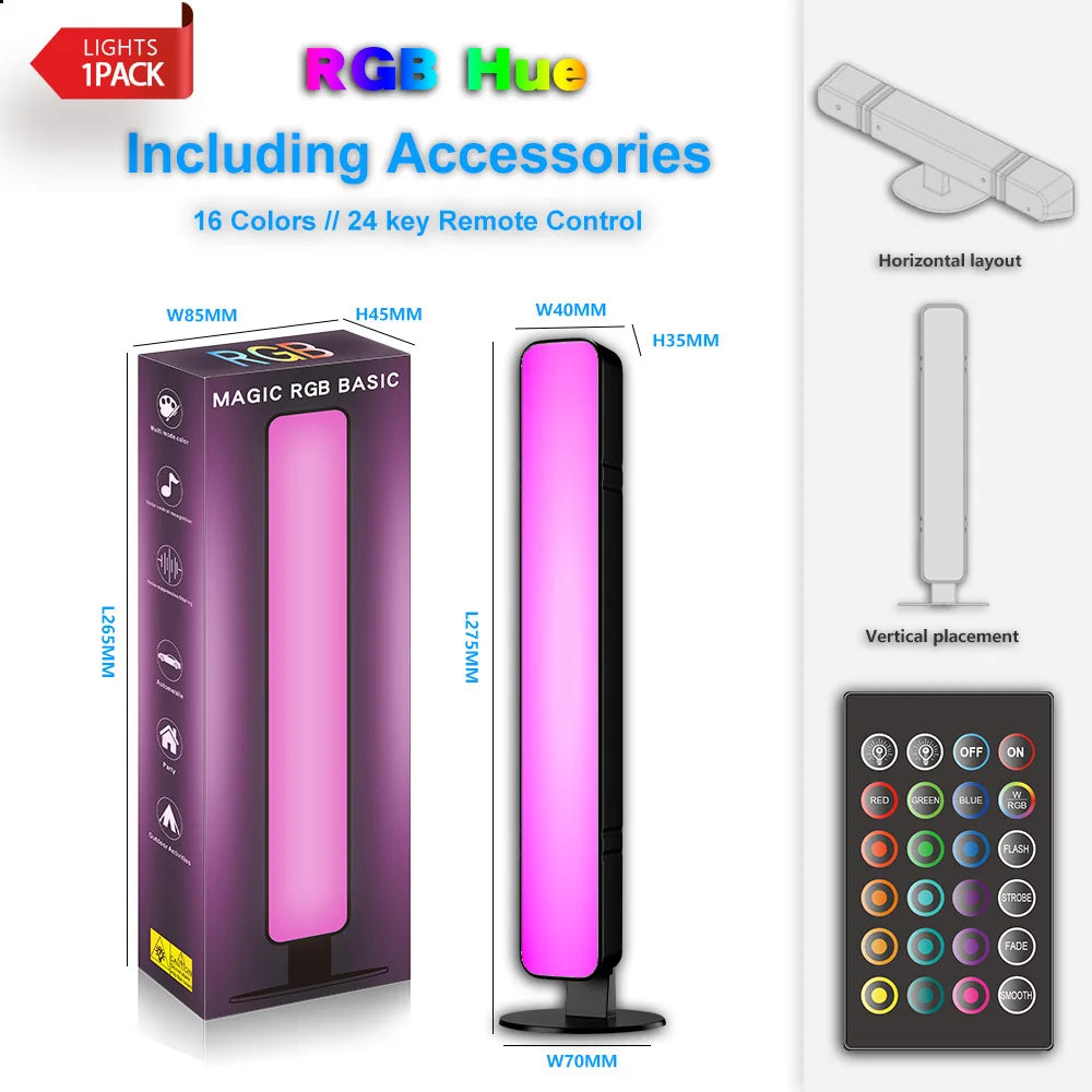 RGB LED USB Ambient Light – Music Sync Gaming Atmosphere Lamp