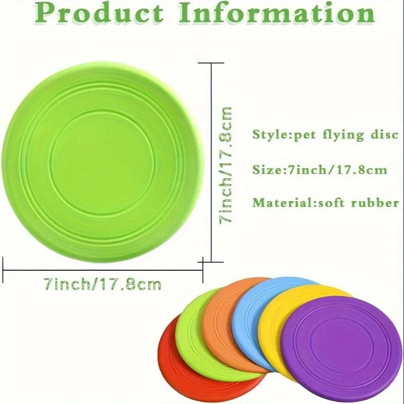 Assorted Dog Flying Disc Interactive Training Pet Toys Durable Safe Zpaxo