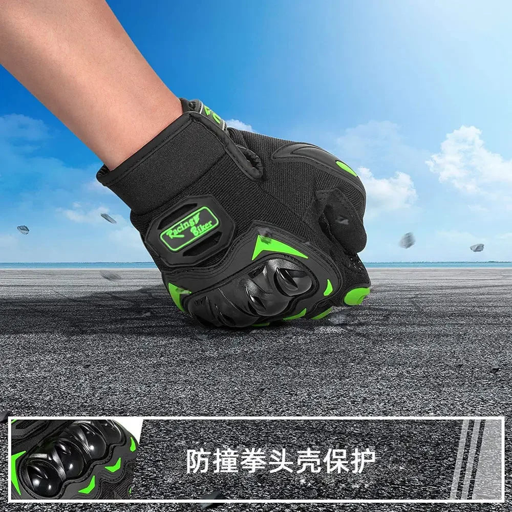 Waterproof Touchscreen Full Finger Motorcycle Riding Gloves