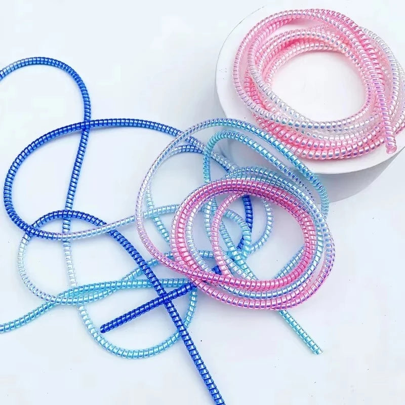 1.6M Spiral Laser Cable Protector & Cord Organizer Wrap – 2pk