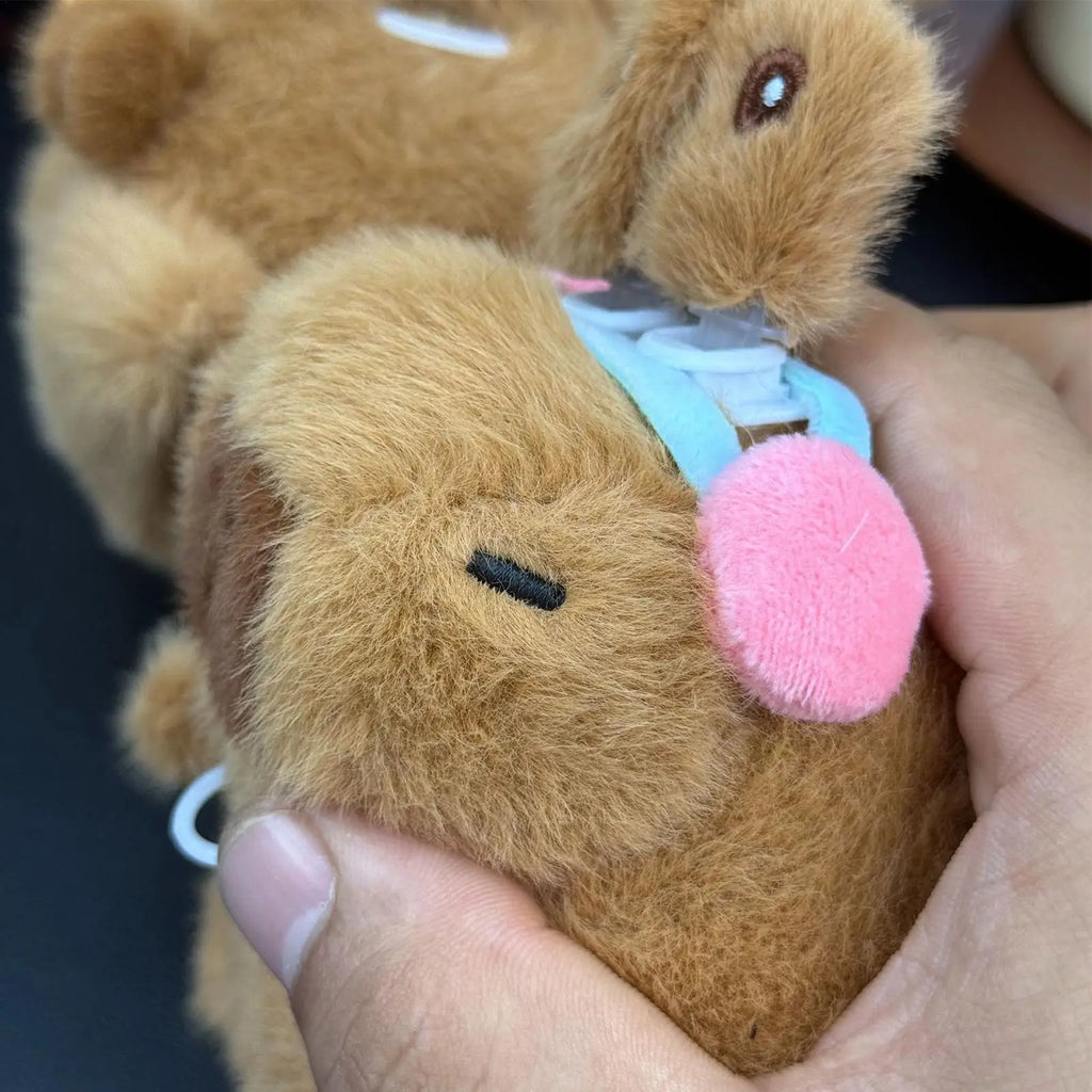 Purse Charm Cute Compact Capybara Keyring Plush Capybara Keyring Backpack Pendant For Men Women Boys Girls Youth Teens Husband Zpaxo